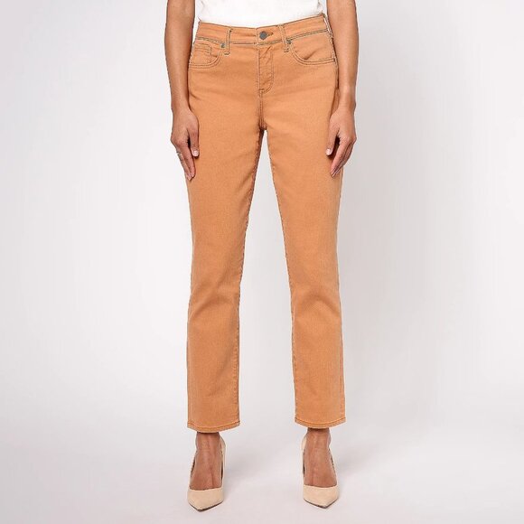 NYDJ Rust Brown Margot Girlfriend- Rust Brown Size Petite 20W - Picture 1 of 10